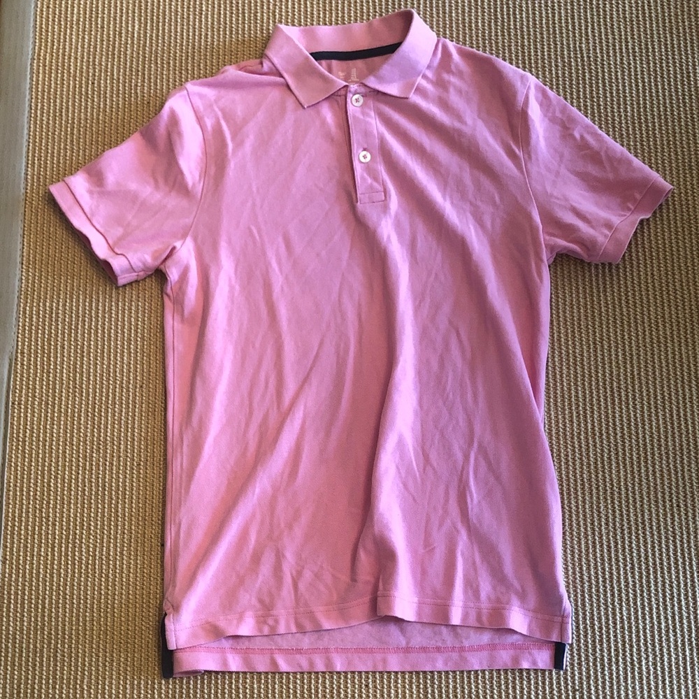 GAP Men's Pink Polo Shirt - Classic Short Sleeve Preowned Size Small